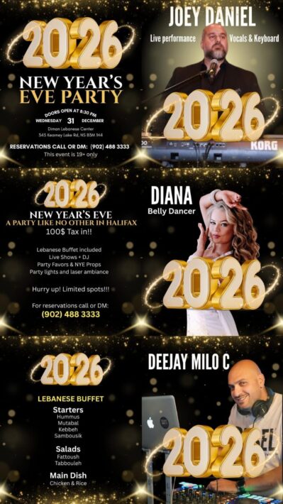 New Year Eve 2026 Party @ Diman Association in Canada