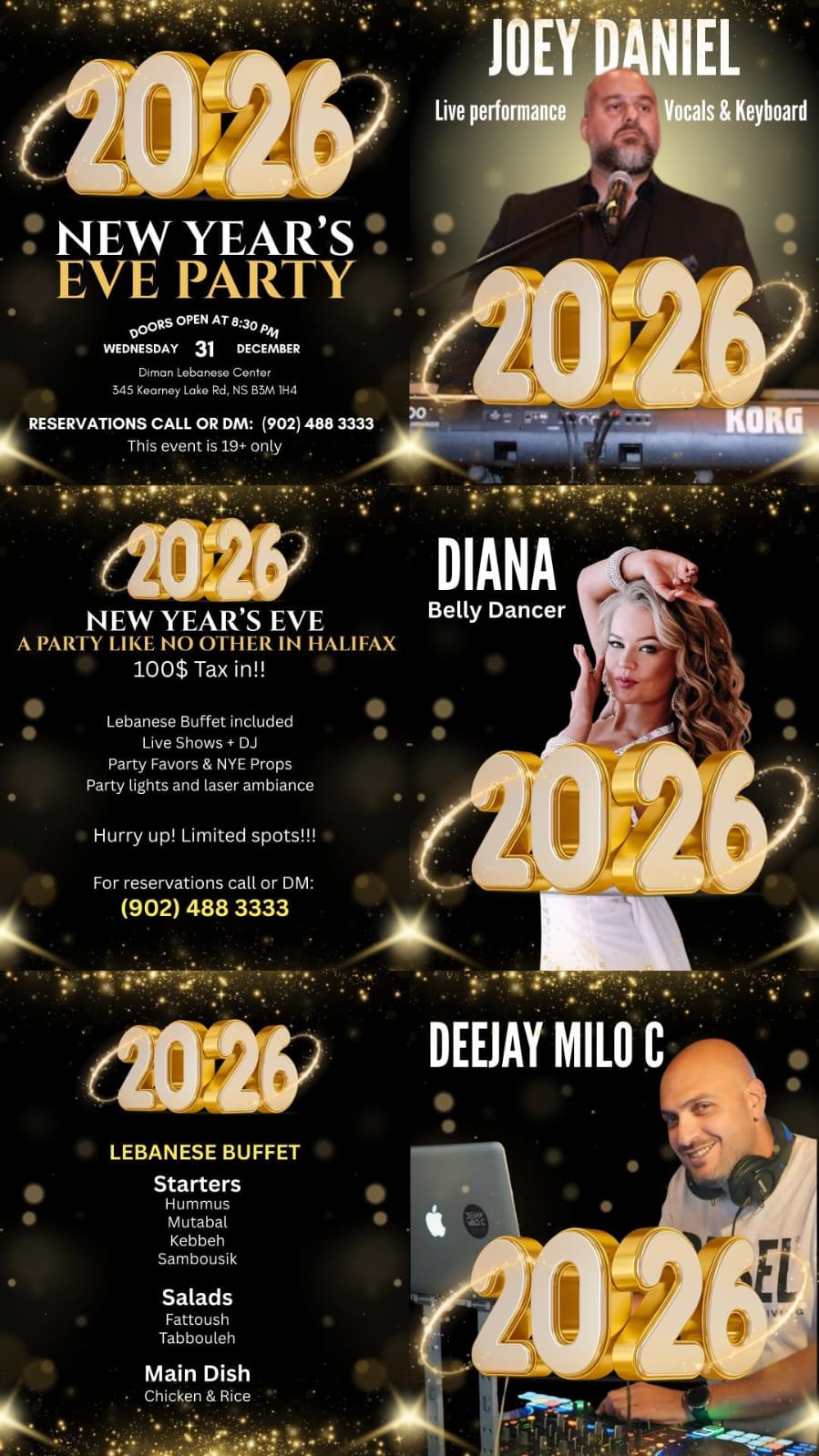 New Year Eve 2026 Party @ Diman Association in Canada